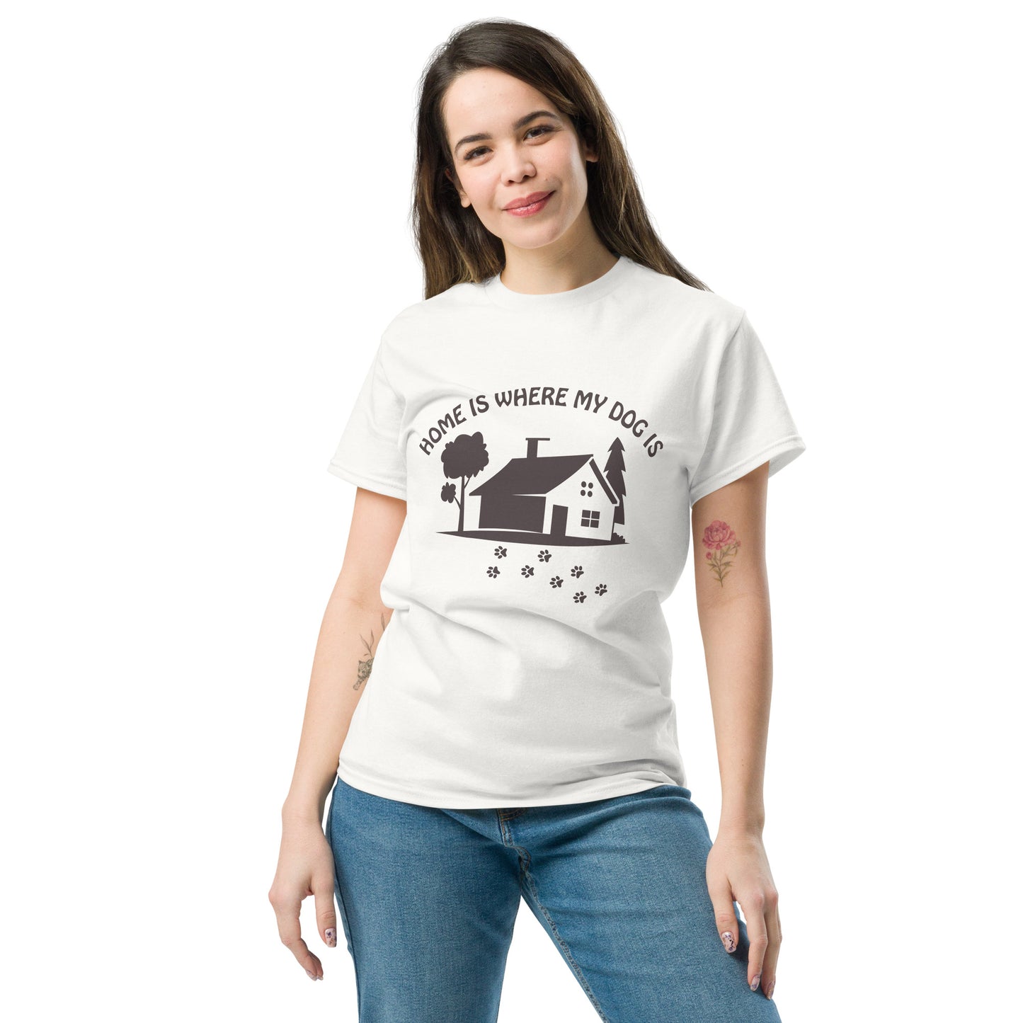 Home Is Where My Dog Is classic tee