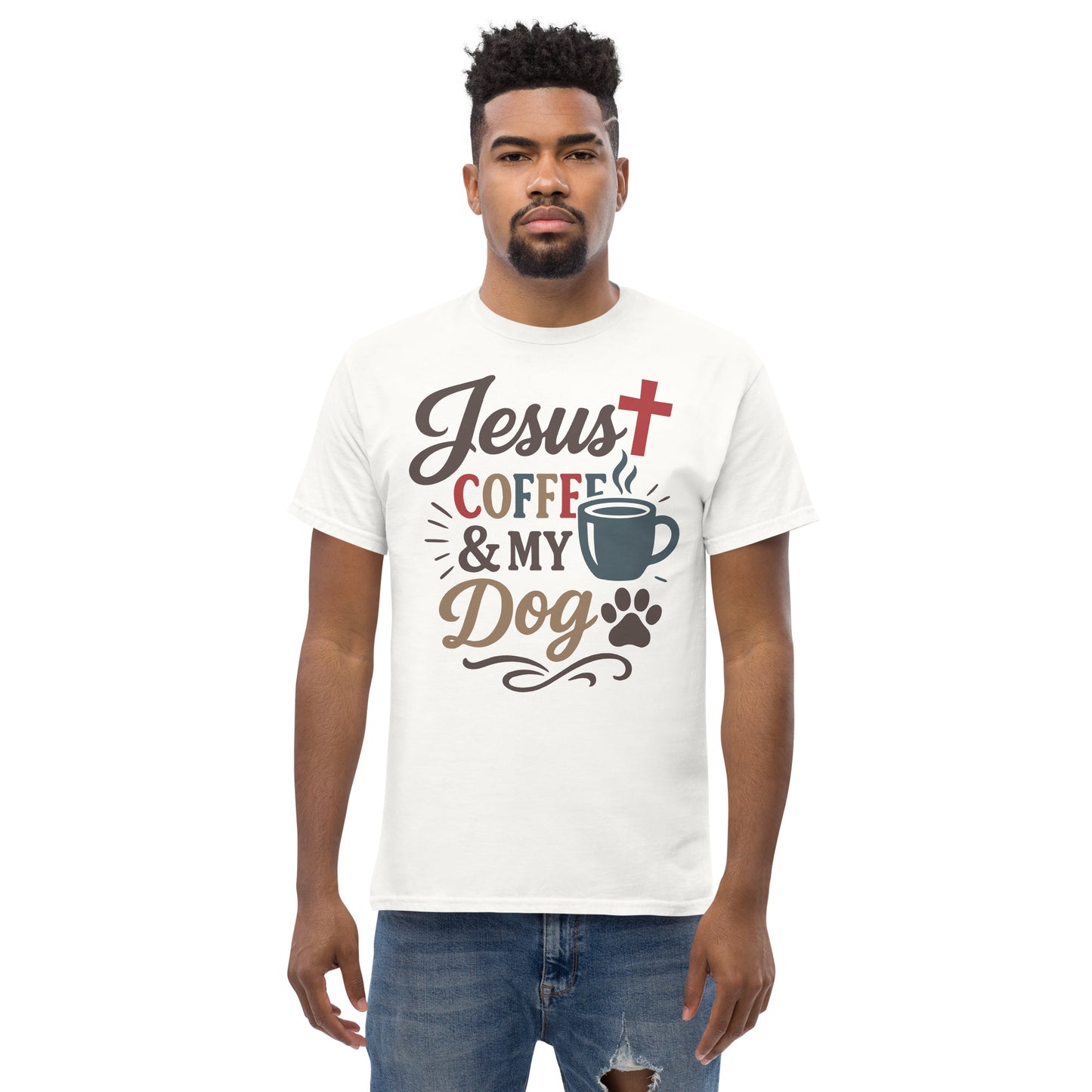 Faith and dog lover tee