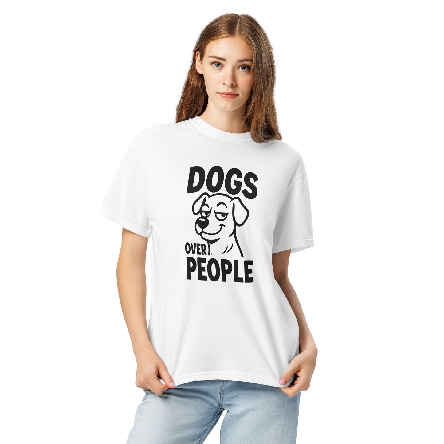 Dogs Over People heavyweight garment-dyed t-shirt
