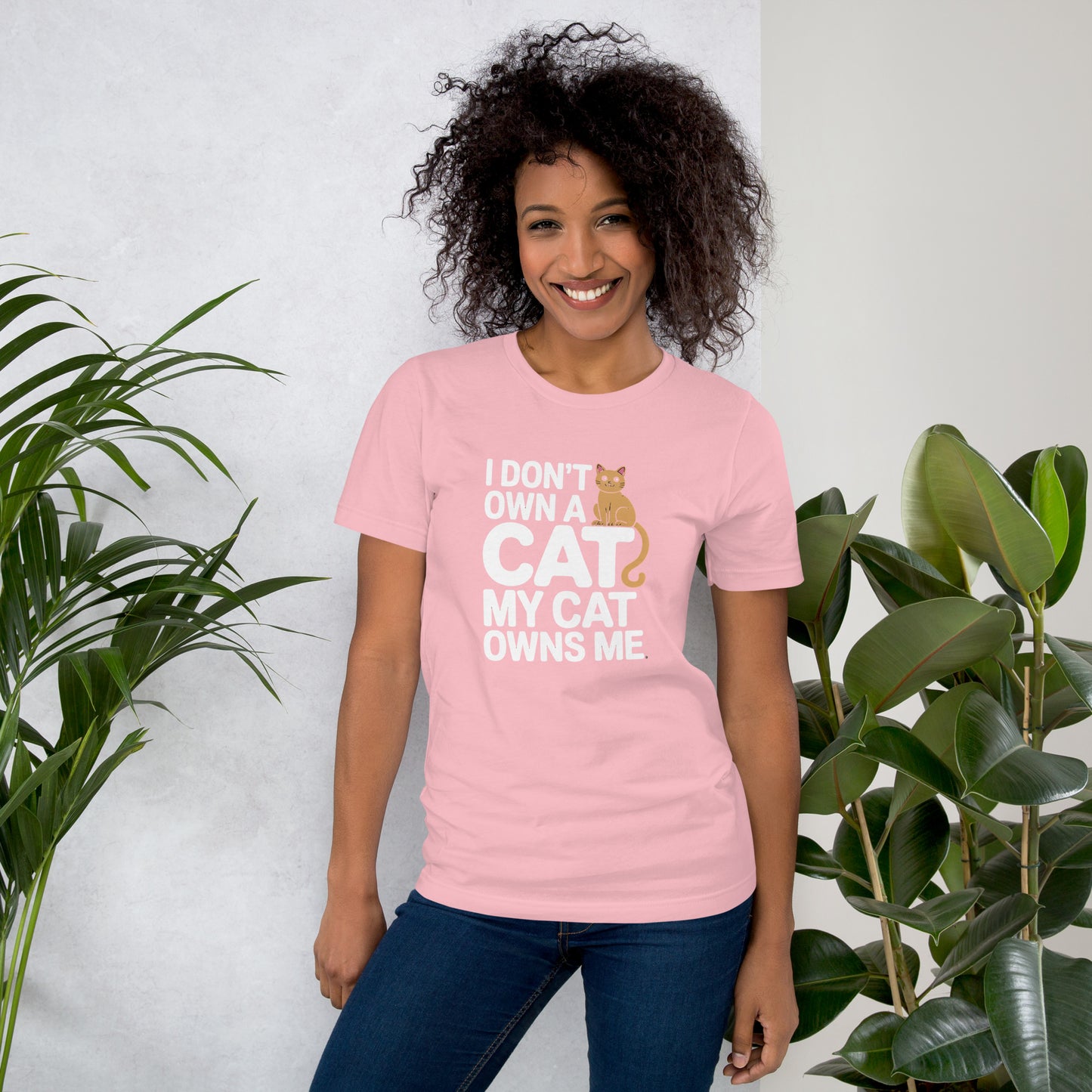 I Don’t Own a Cat, My Cat Owns Me unisex t-shirt