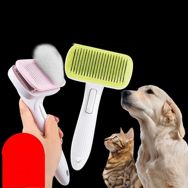 Luxury Pet Grooming Tool – Automatic Hair Removal Brush for Dogs & Cats-0