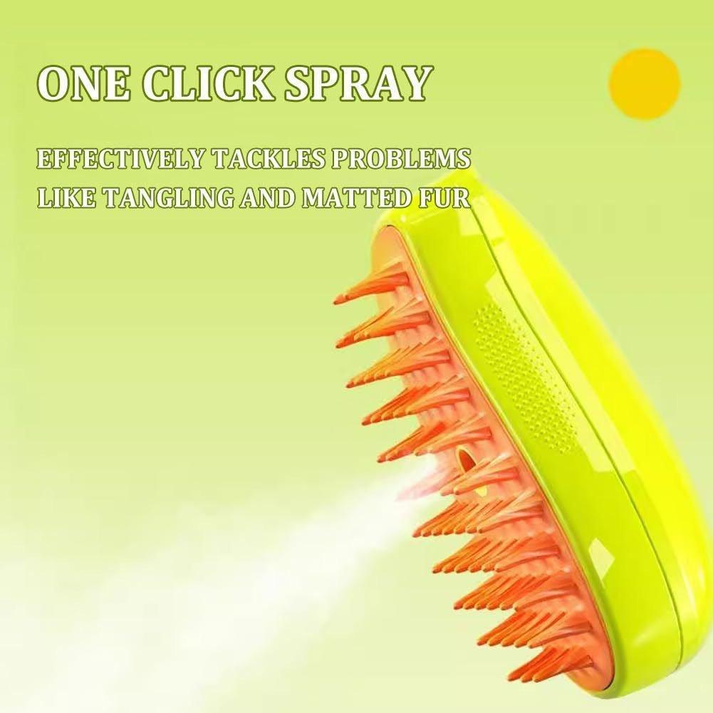 3-in-1 Electric Pet Steam Brush – Cat & Dog Spray Massage Grooming Comb-4