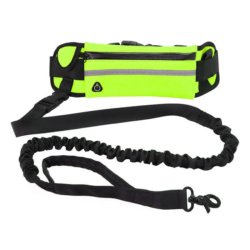 Hands-Free Dog Leash Belt with Bungee Leash, Phone & Water Bottle Holder-7