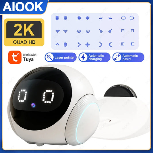 AIOOK smart robot pet camera with 2K HD video