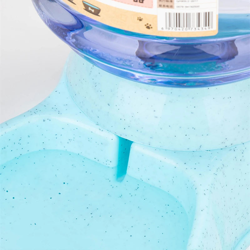 Automatic pet food and water bowl set