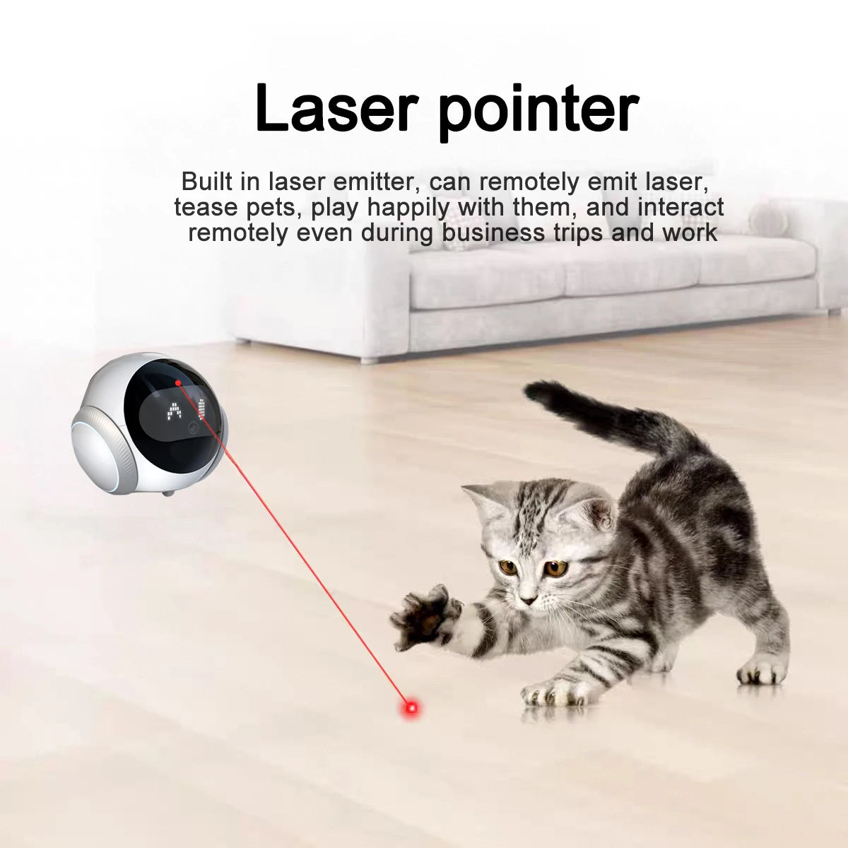 Automatic charging robot camera for pets