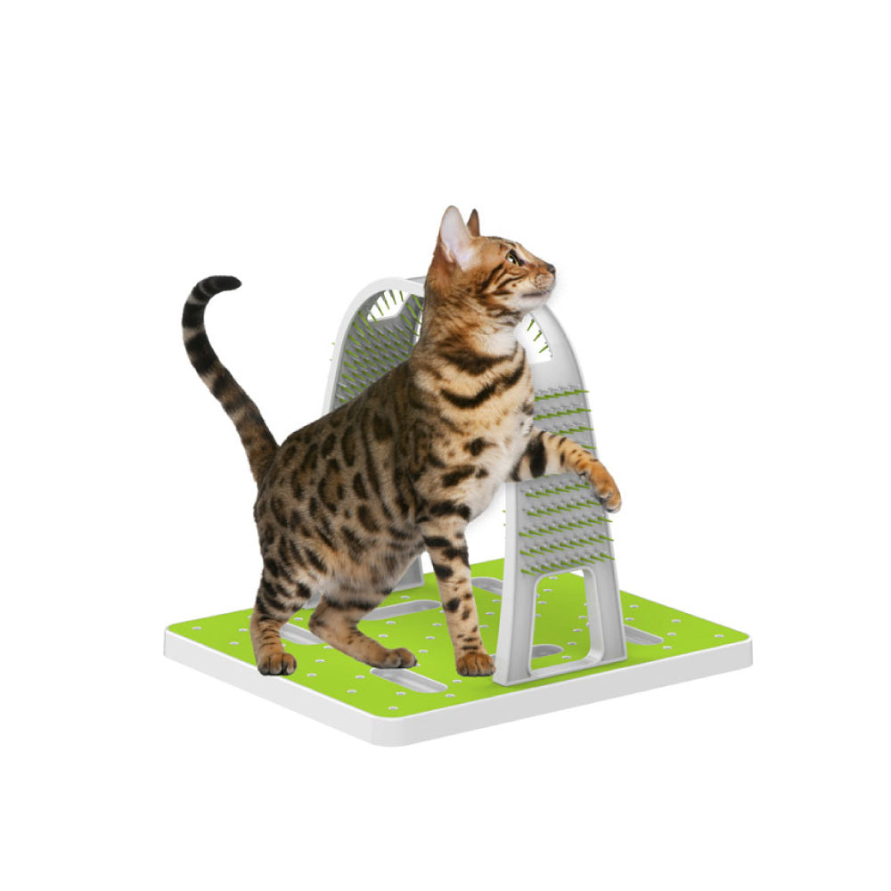 Cat Grooming Arch – Self-Grooming Brush & Scratching Play Arch-3