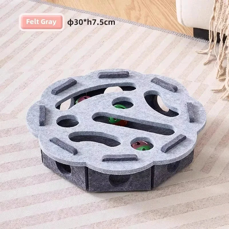 Cat hunting toy designed for mental stimulation