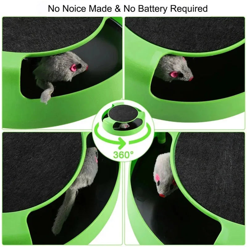 Cat intelligence training toy with mouse