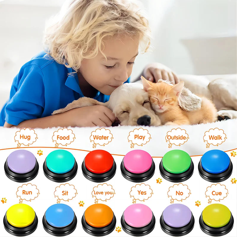 Cute talking button toy for dogs