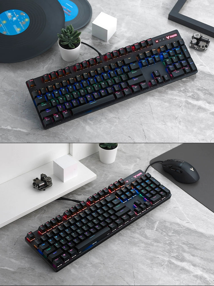 Lei Bo V500pro Mechanical Keyboard Black Green Red Axis Gaming Electronic Sports Desktop and Notebook Computer Office Dedicated