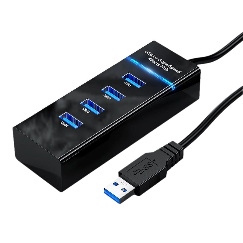 USB3.0 Extender Set Cable Seperater Laptop Multi-Function External Mouse U USB Flash Drive Extension Docking Station UBS One-to-Four Transfer Extension Multi-Port Hub Expansion Dock Type-C Connection