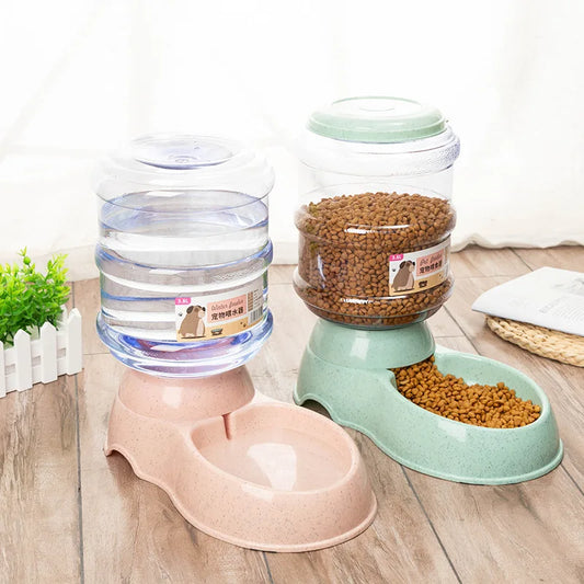 Large capacity automatic pet feeder and water dispenser