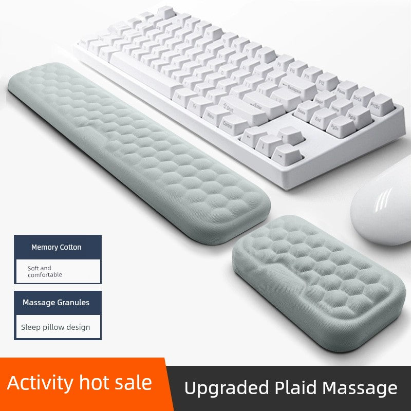 Mechanical Keyboard Support Mouse Pad with Memory Sponge Wrist Protector Plaid Wrist Rest Hand Holder Wristband Pad Girl Wrist Rest Wrist Rest Male