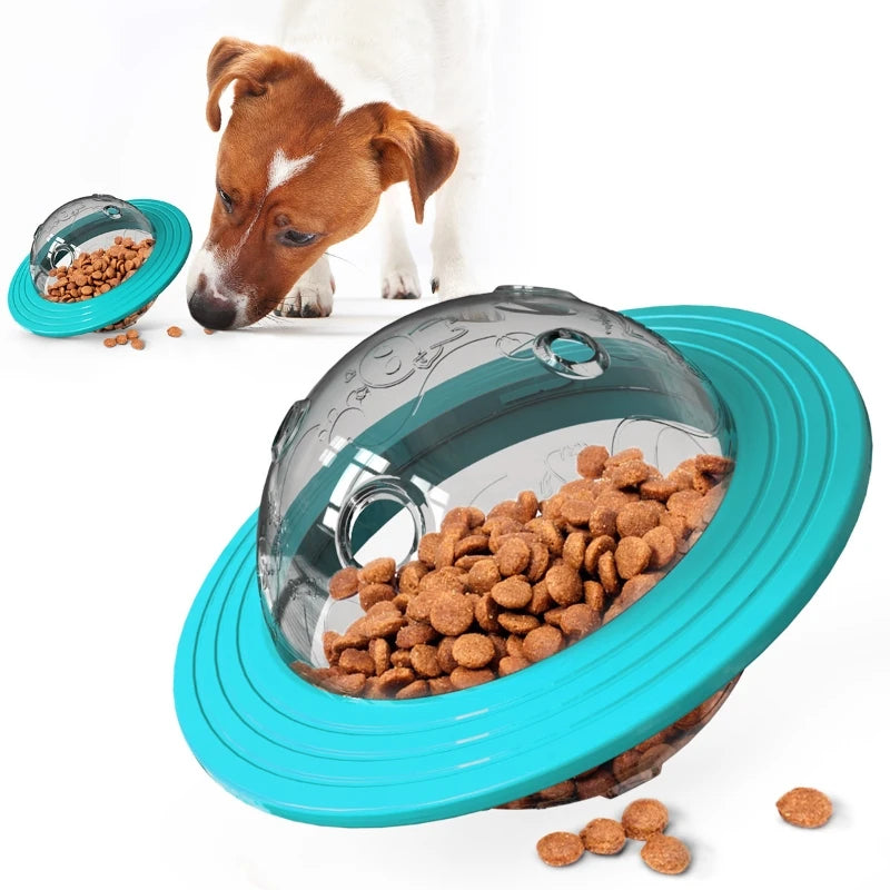 Dog Slow Feeder Toy Leaking Food Dispenser Doggie Toy Planet Flying Disc Designed Multifunctional Dog Interact Toys Pet Supplies