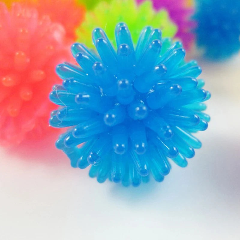 10pcs Funny Hedgehog Ball Cat Toys Creative Colorful Stretch Plastic Ball Interactive Cat Soft Spiky Cat Toy Pet Supplies