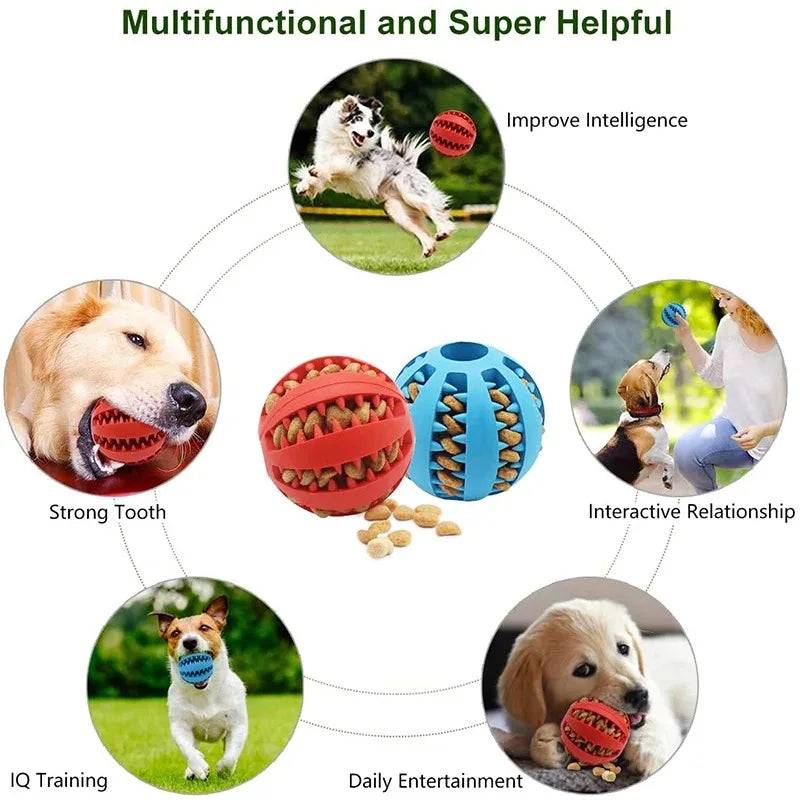 Dog Toy Interactive Rubber Balls 5cm Dog, Cat Puppy Chew Toys Ball Teeth Tooth Cleaning Balls Food Pet cat dog Products