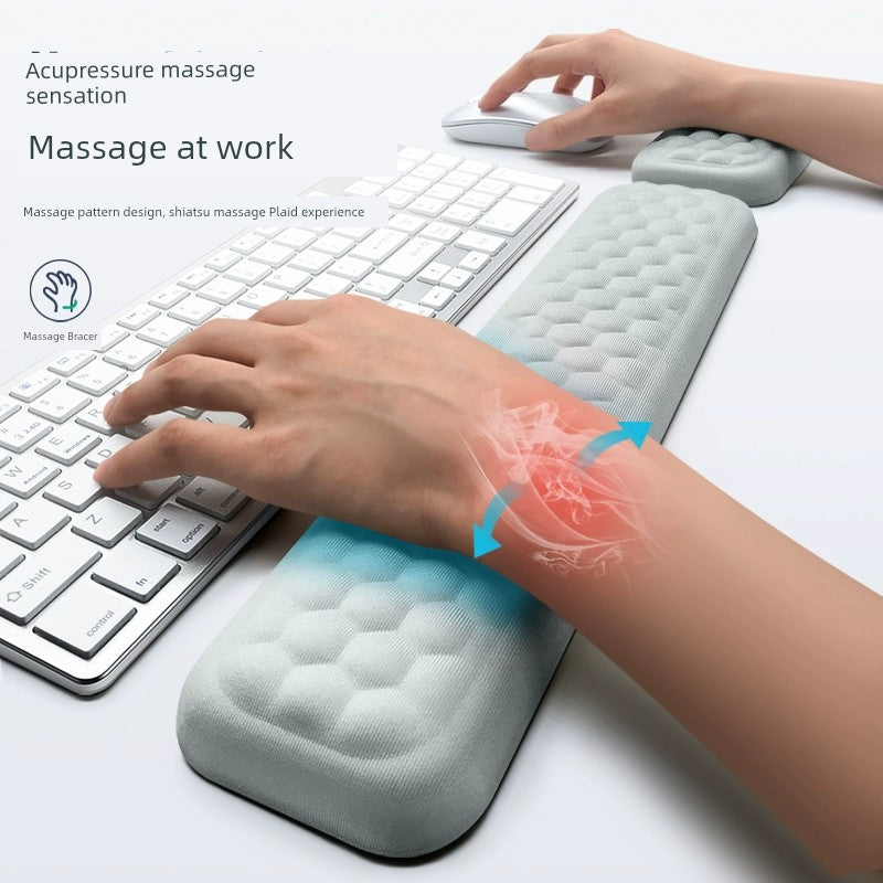 Mechanical Keyboard Support Mouse Pad with Memory Sponge Wrist Protector Plaid Wrist Rest Hand Holder Wristband Pad Girl Wrist Rest Wrist Rest Male