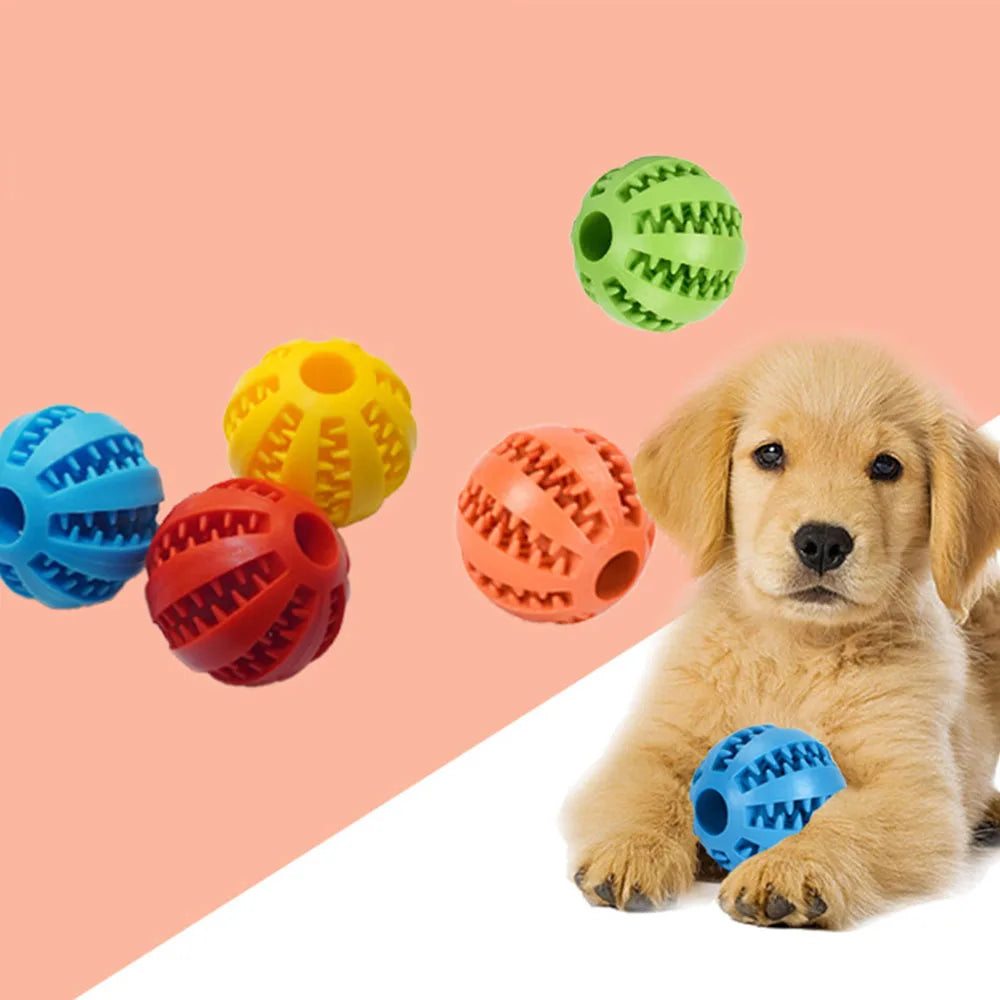 Dog Toy Interactive Rubber Balls 5cm Dog, Cat Puppy Chew Toys Ball Teeth Tooth Cleaning Balls Food Pet cat dog Products