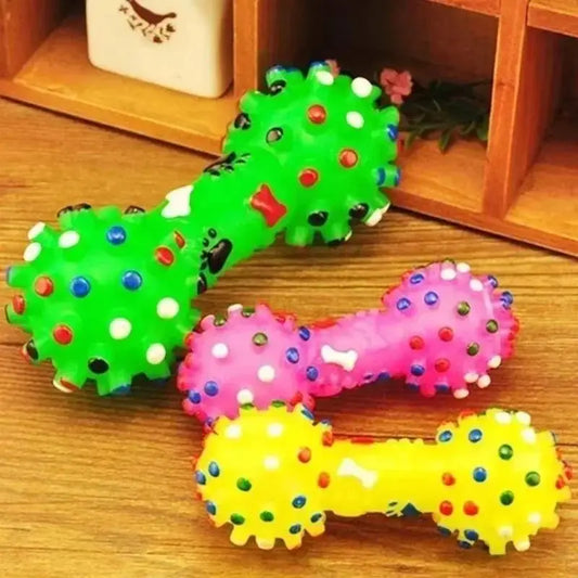 Interactive squeaky dog toy for large dogs