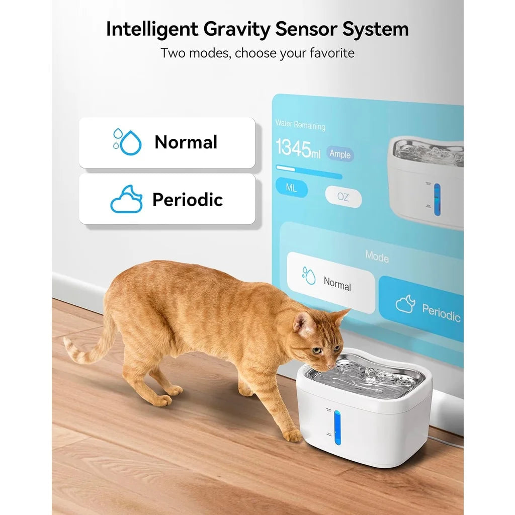 Wireless connected pet drinking fountain