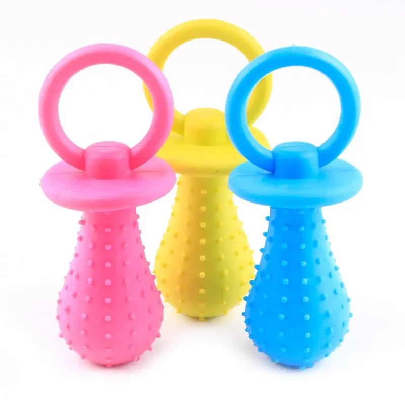 Bite-resistant rubber dog toy