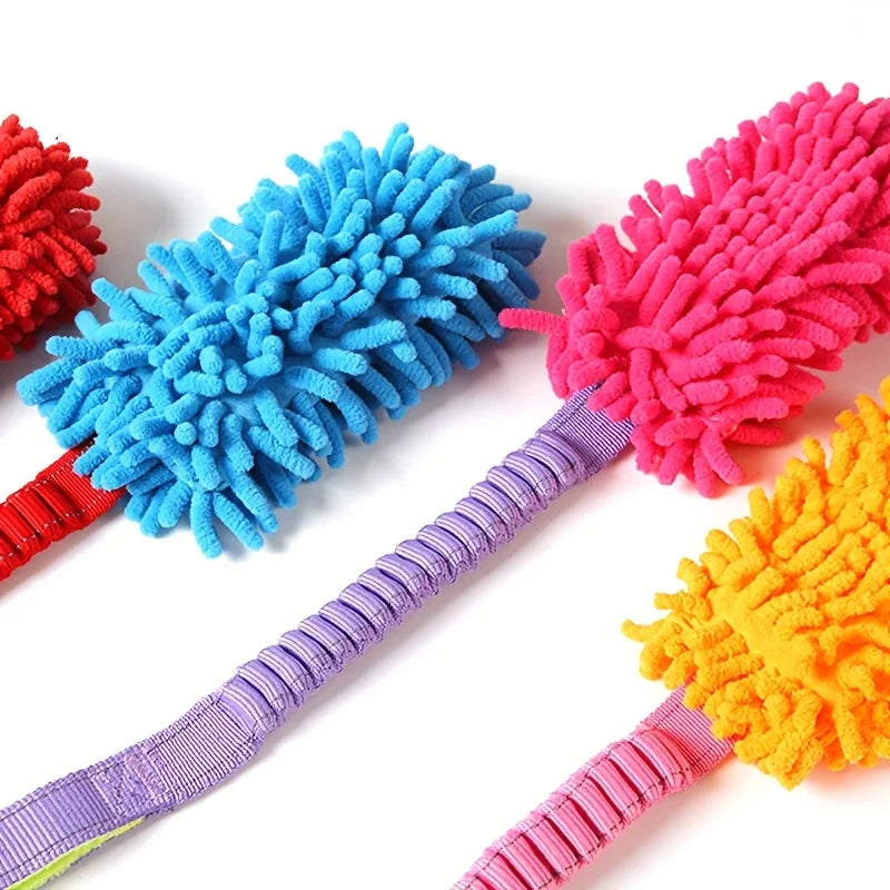 Heavy-duty plush dog toy for active dogs