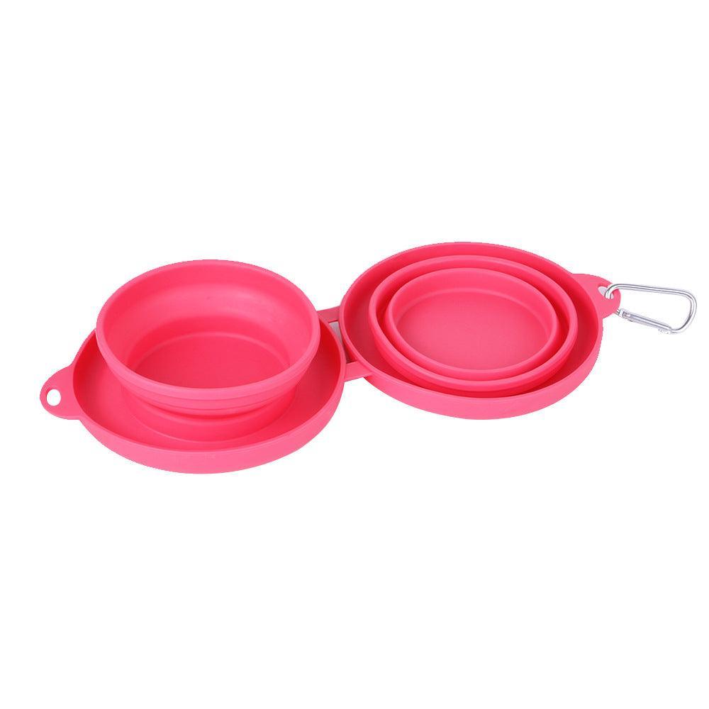 Double Collapsible Pet Feeding Bowl Set – Portable Dog & Cat Travel Bowls-5
