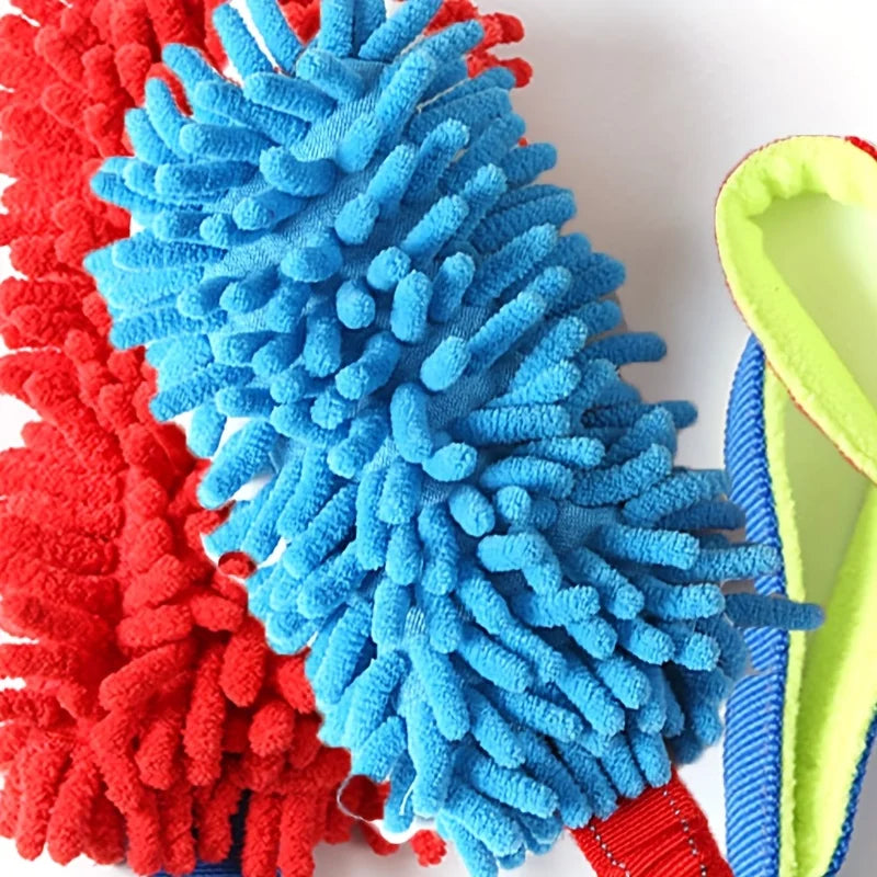 Heavy-duty plush dog toy for active dogs