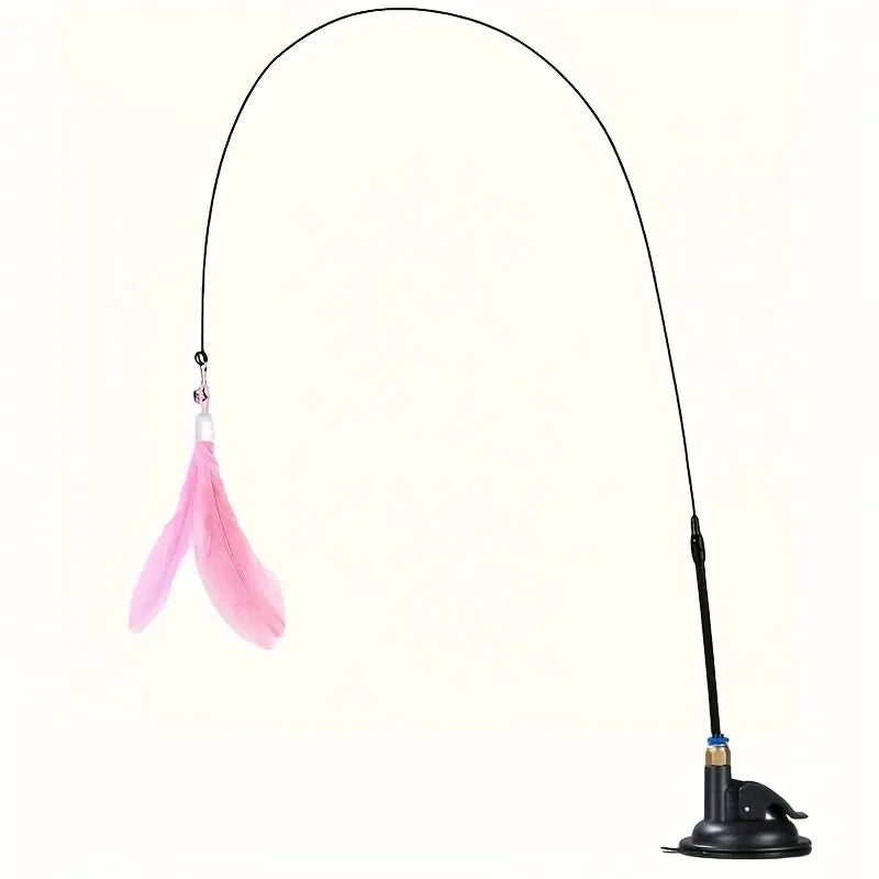 Durable cat wand toy for interactive play