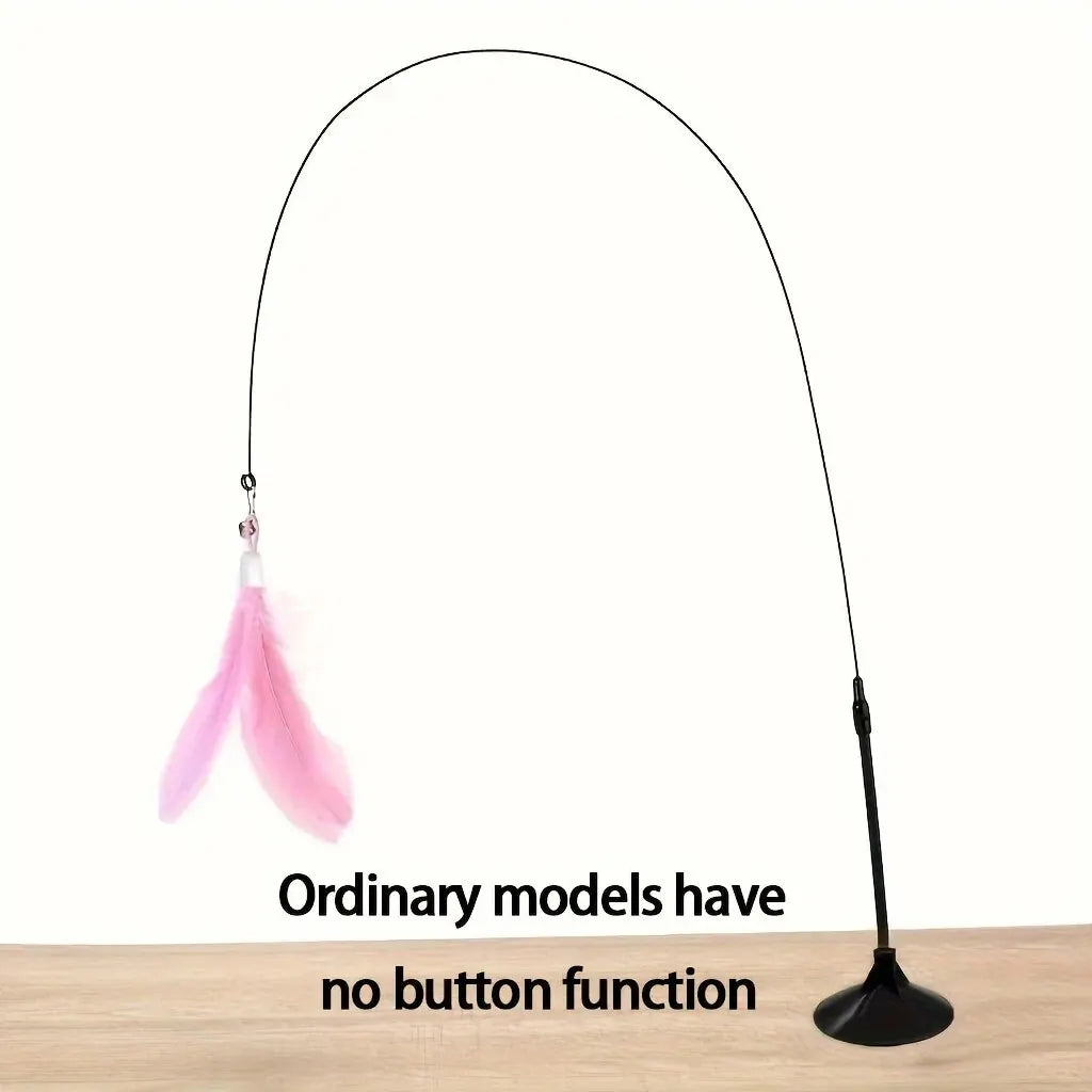 Durable cat wand toy for interactive play