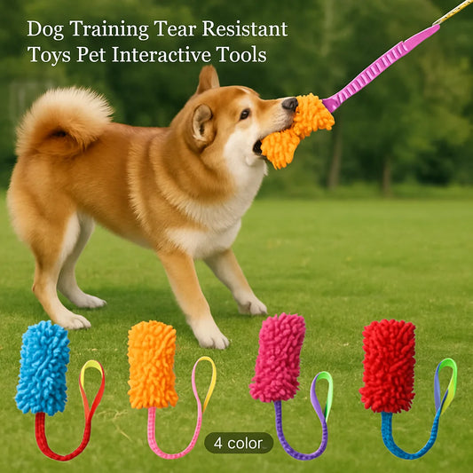 Plush rope chew toy for aggressive chewers