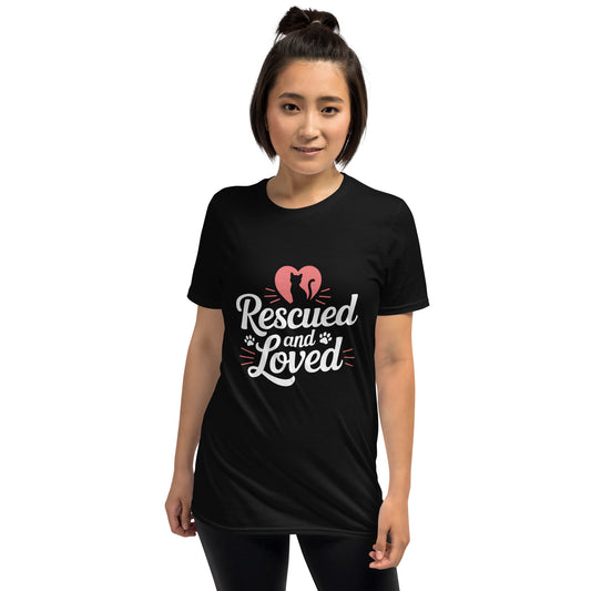 Rescued and Loved short-sleeve t-shirt