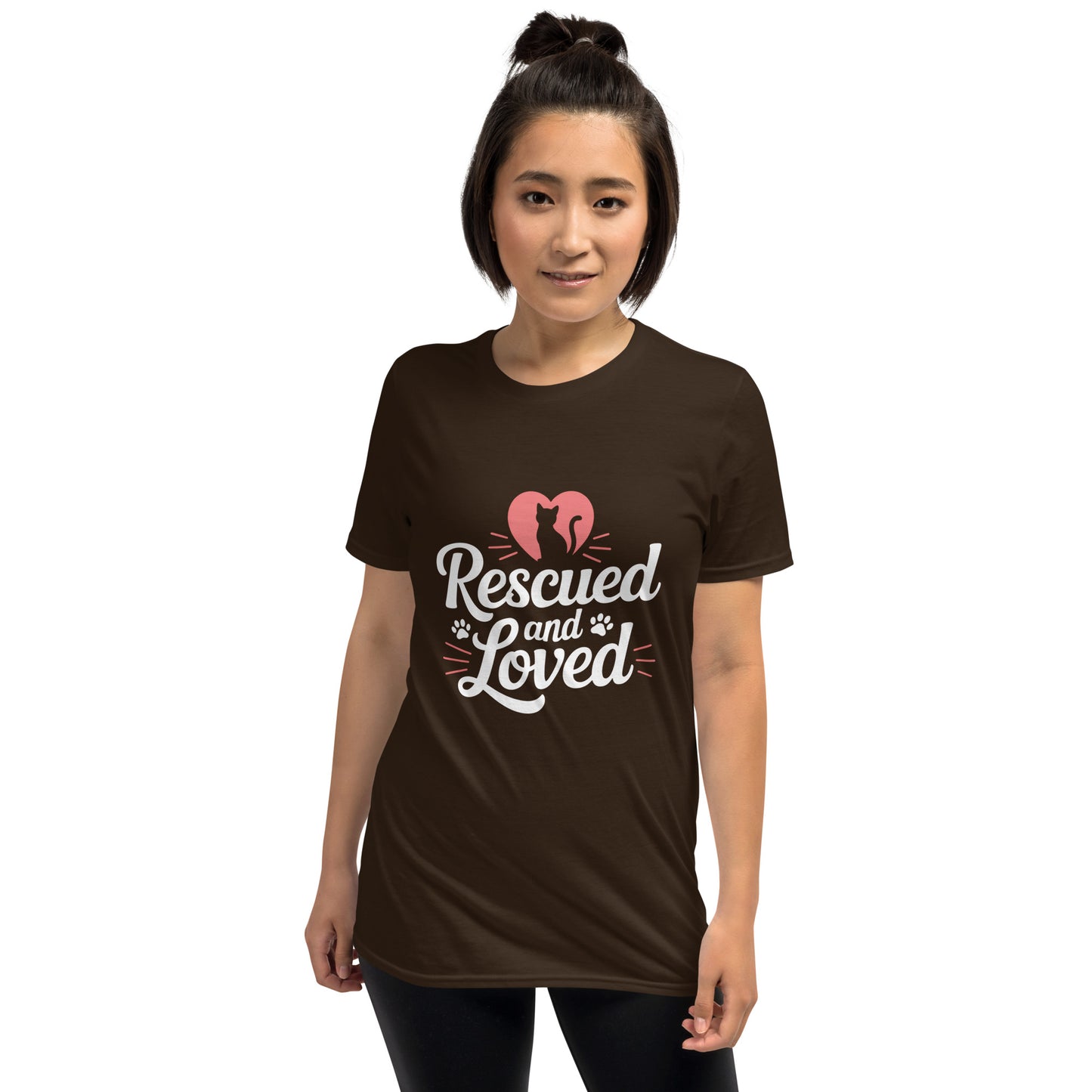 Rescued and Loved short-sleeve t-shirt