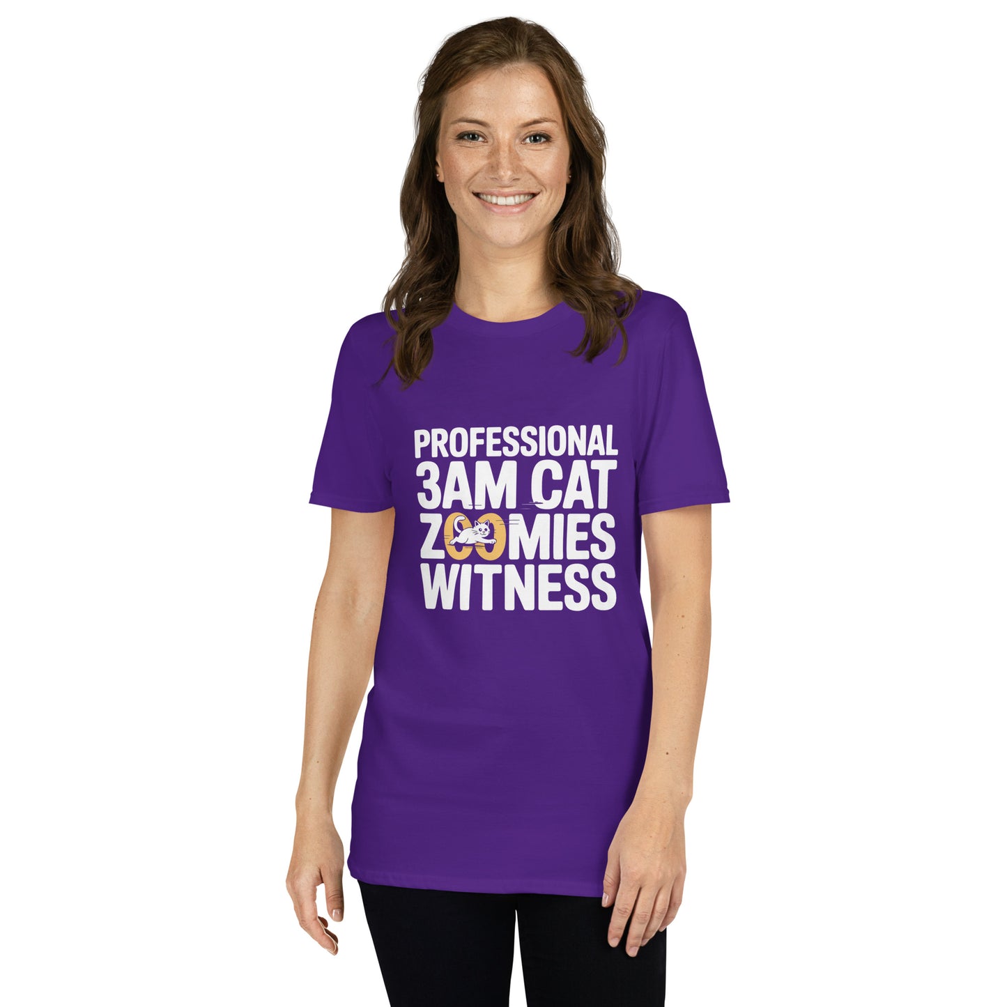 Professional 3AM Cat Zoomies Witness short-sleeve t-shirt