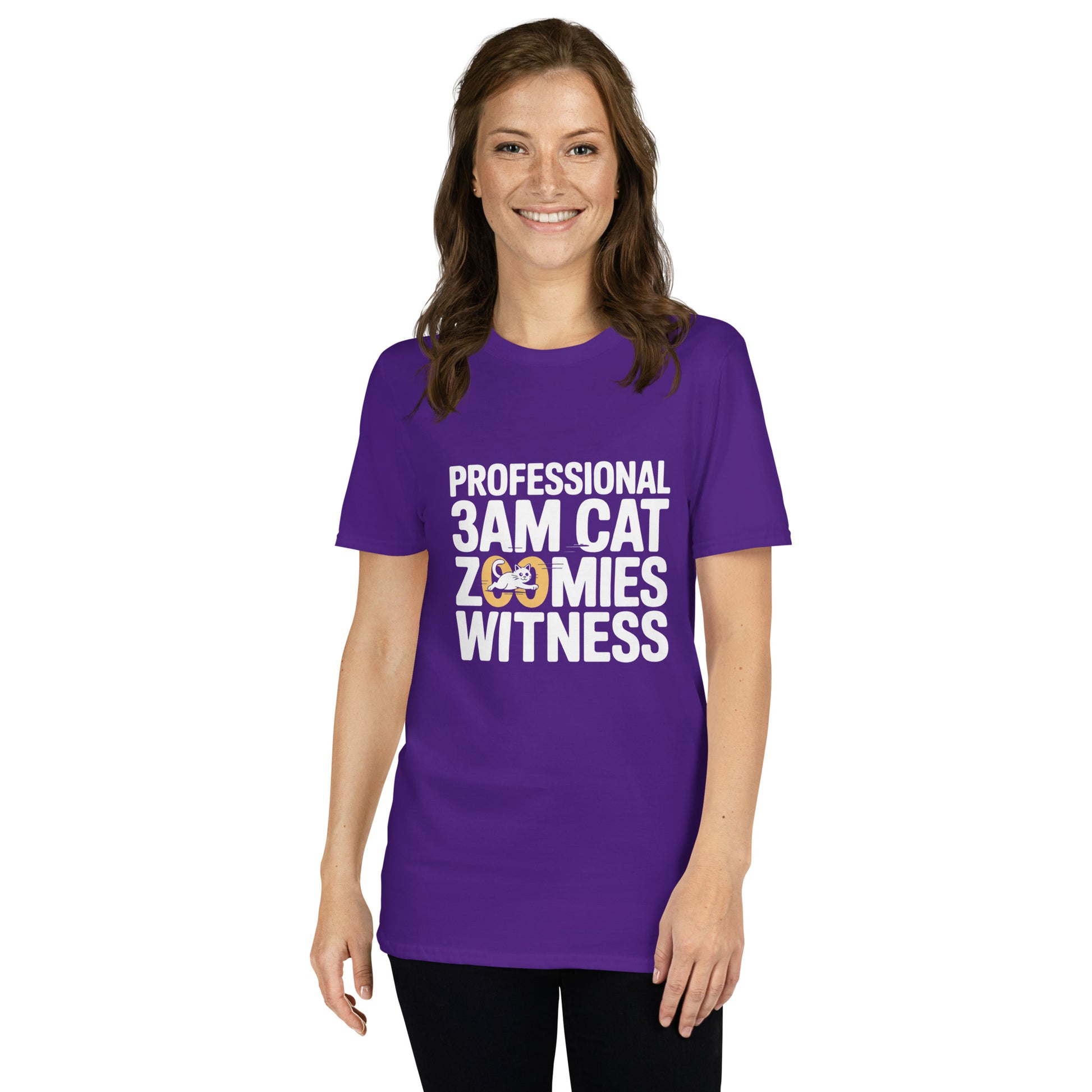 Professional 3AM Cat Zoomies Witness short-sleeve t-shirt
