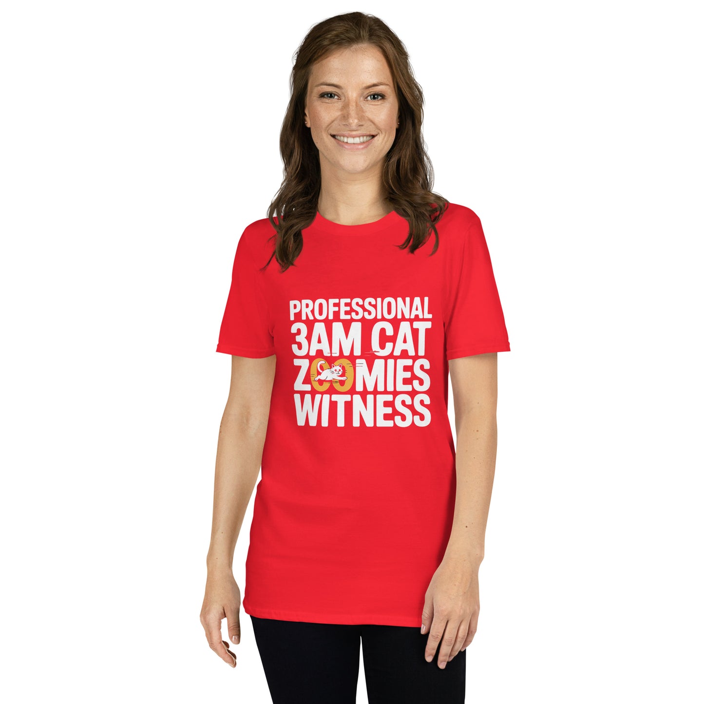 Professional 3AM Cat Zoomies Witness short-sleeve t-shirt