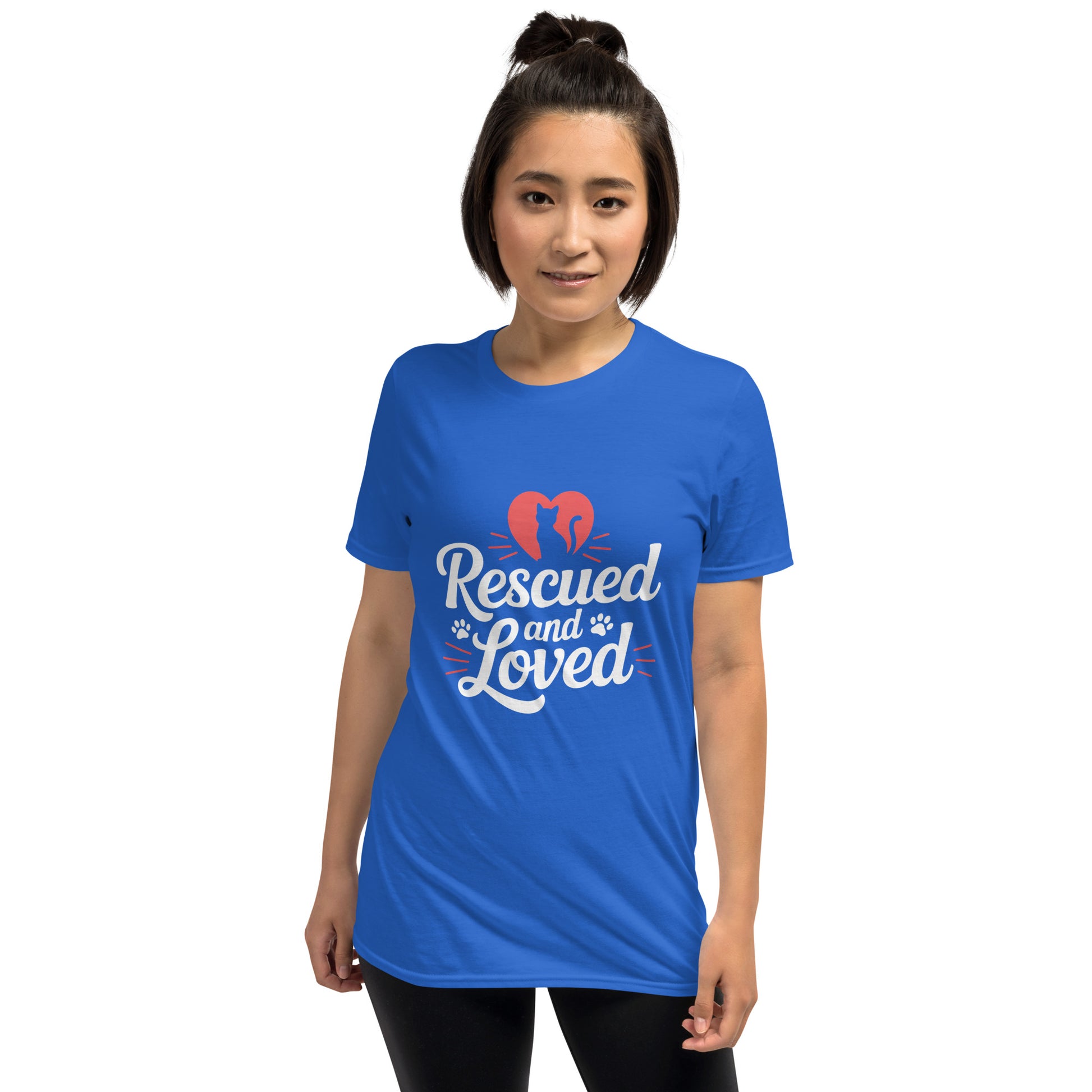 Rescued and Loved short-sleeve t-shirt