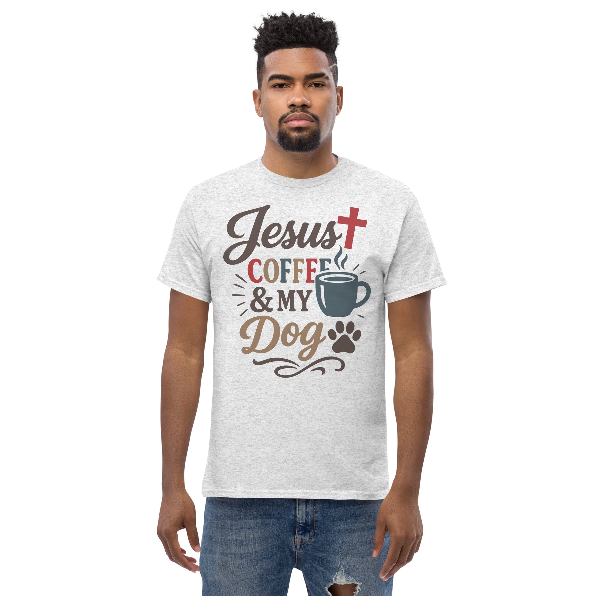 Faith and dog lover tee