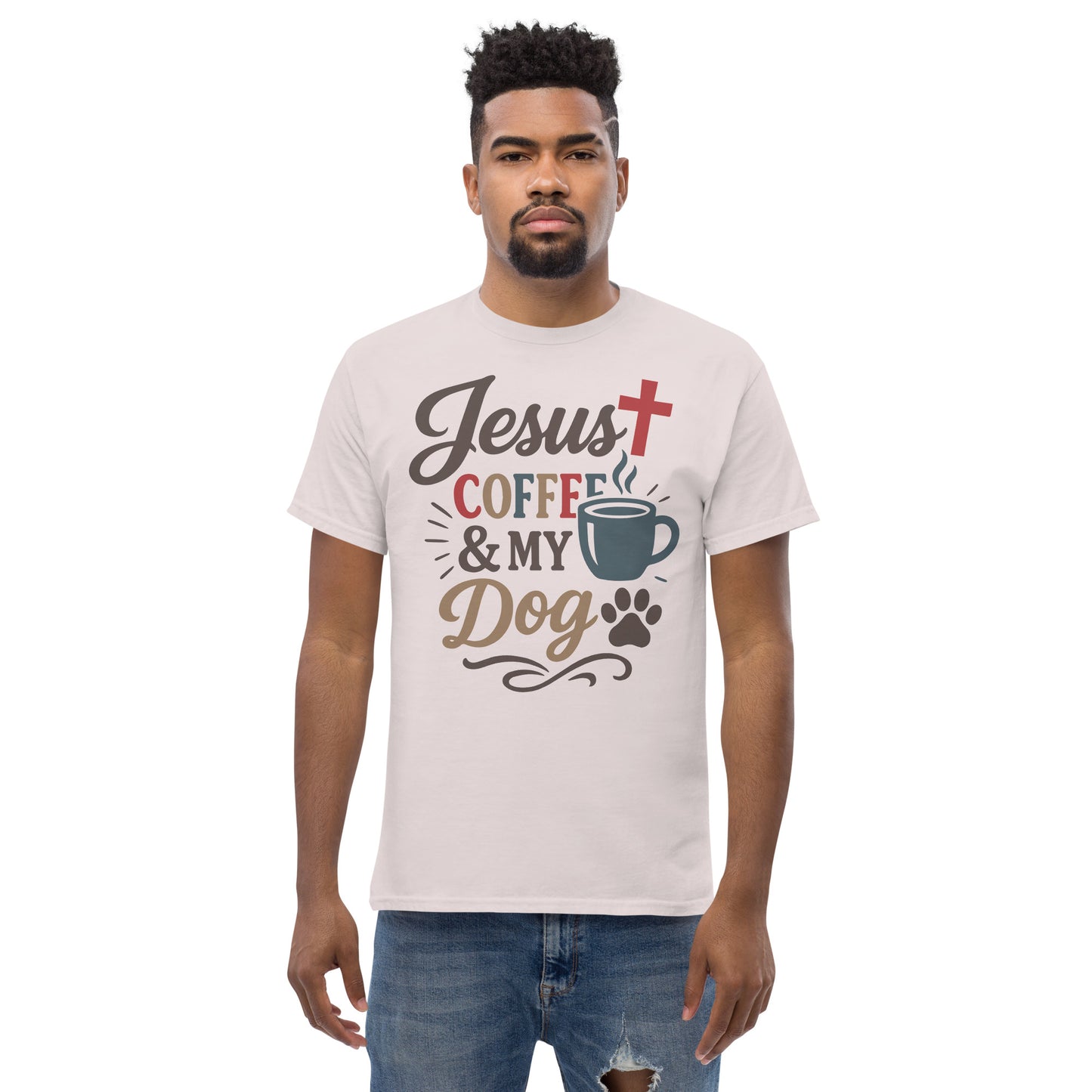 Faith and dog lover tee