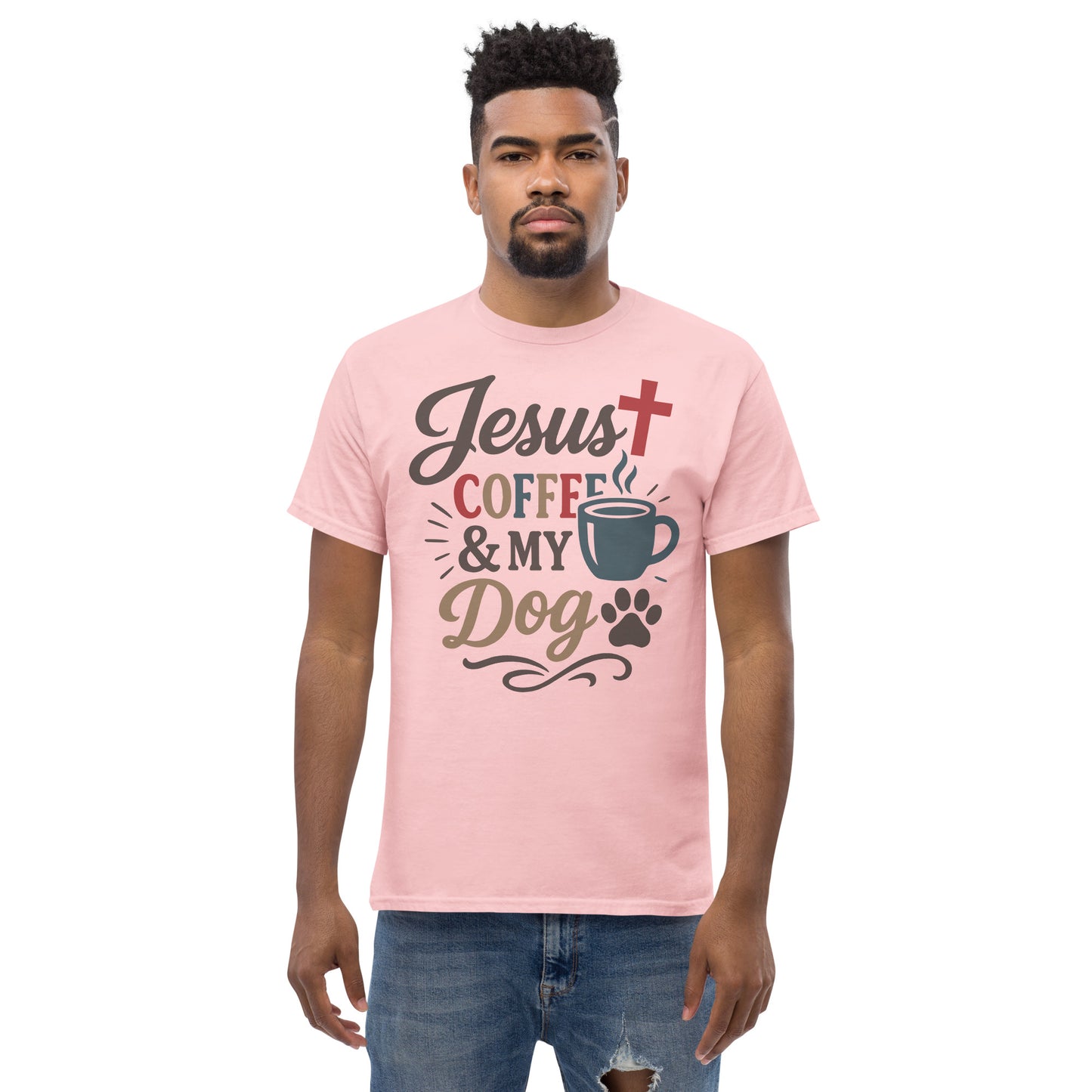 Faith and dog lover tee