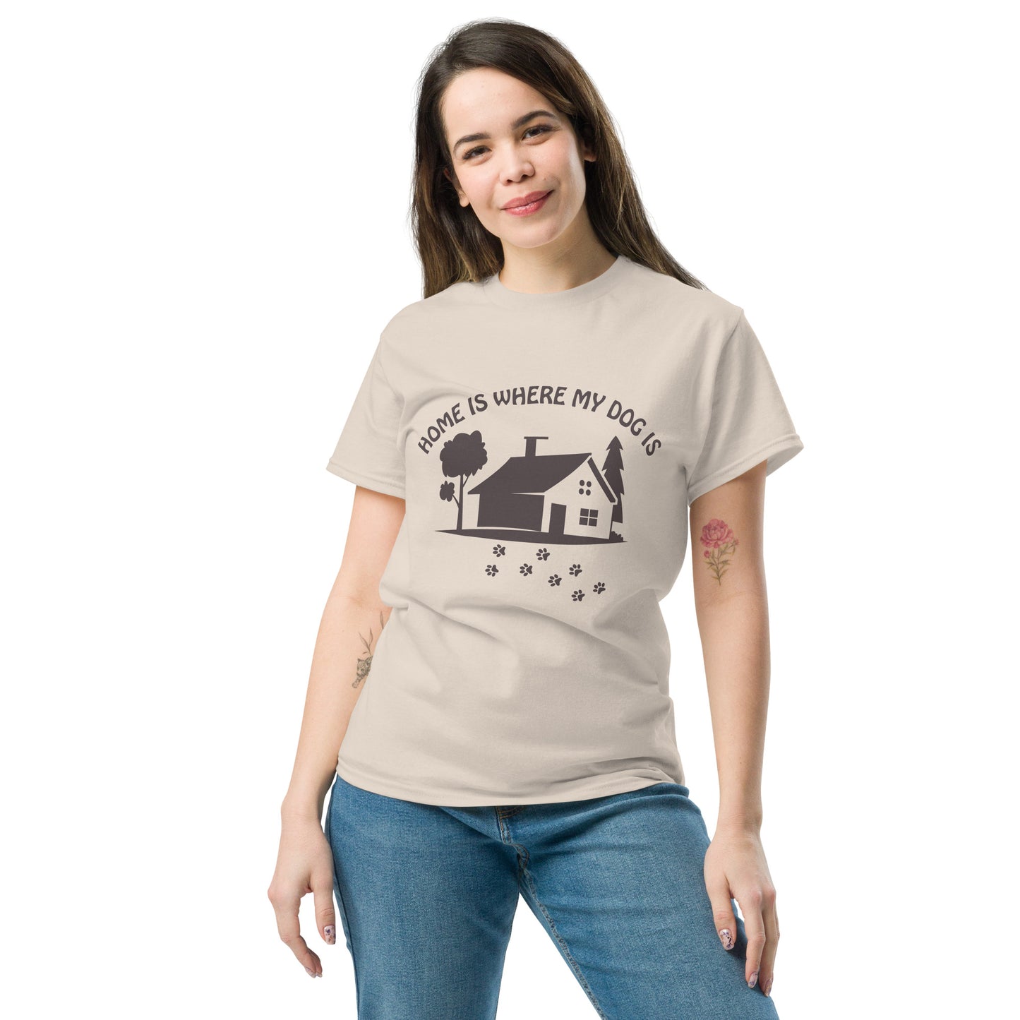 Home Is Where My Dog Is classic tee