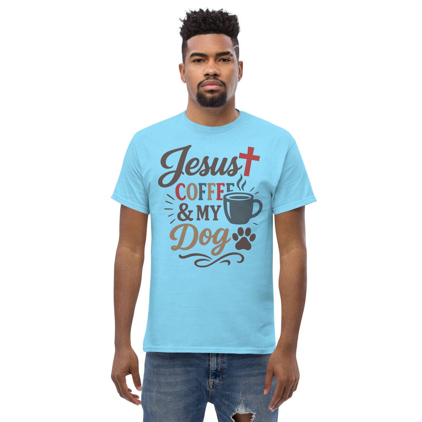 Faith and dog lover tee