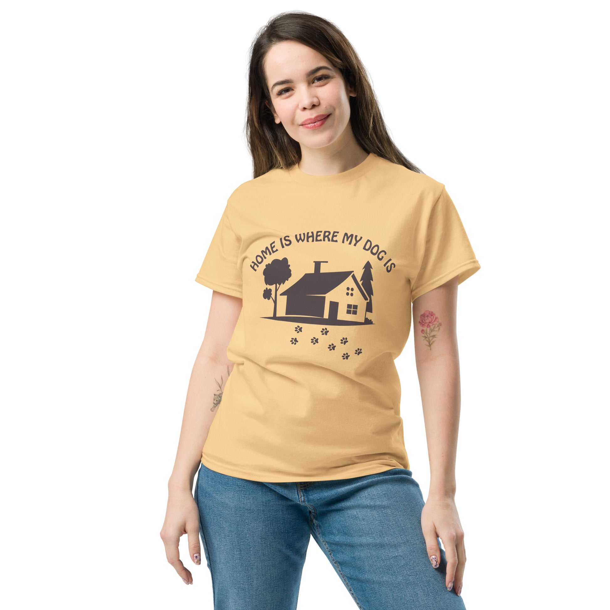 Home Is Where My Dog Is classic tee