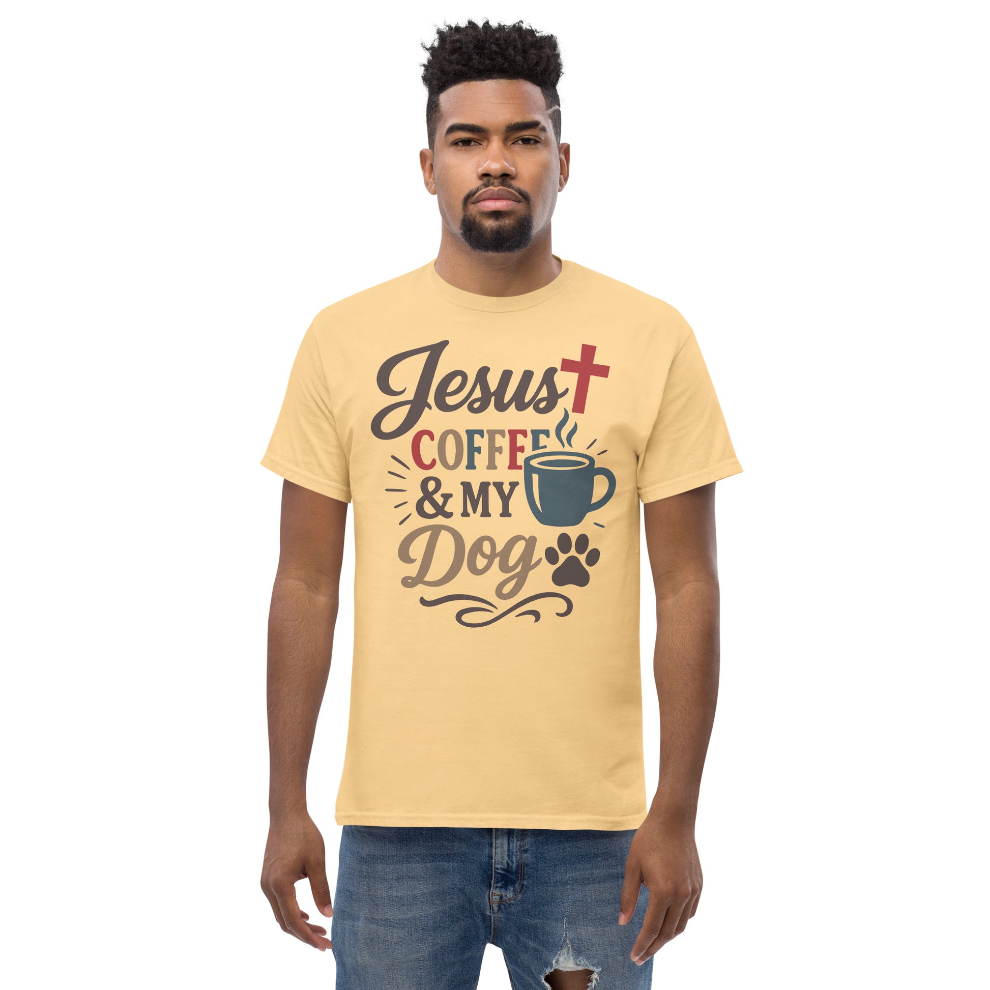 Faith and dog lover tee
