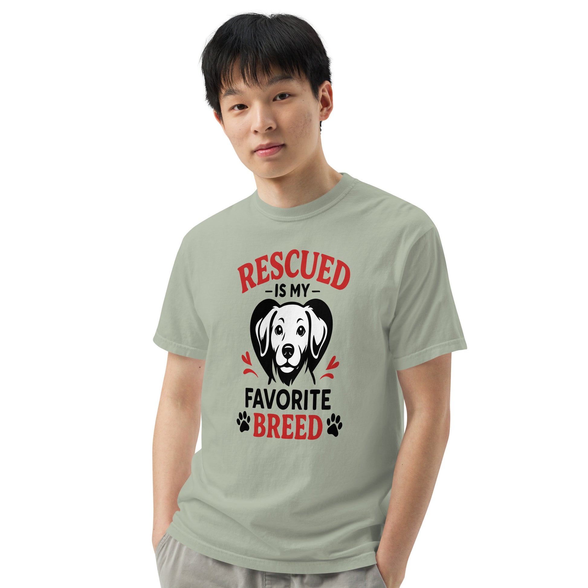 Rescue Is My Favorite Breed heavyweight garment-dyed t-shirt