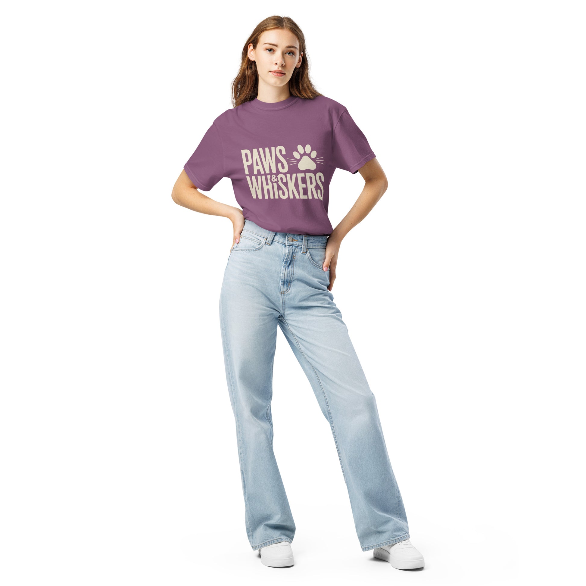Paws and Whiskers heavyweight t-shirt