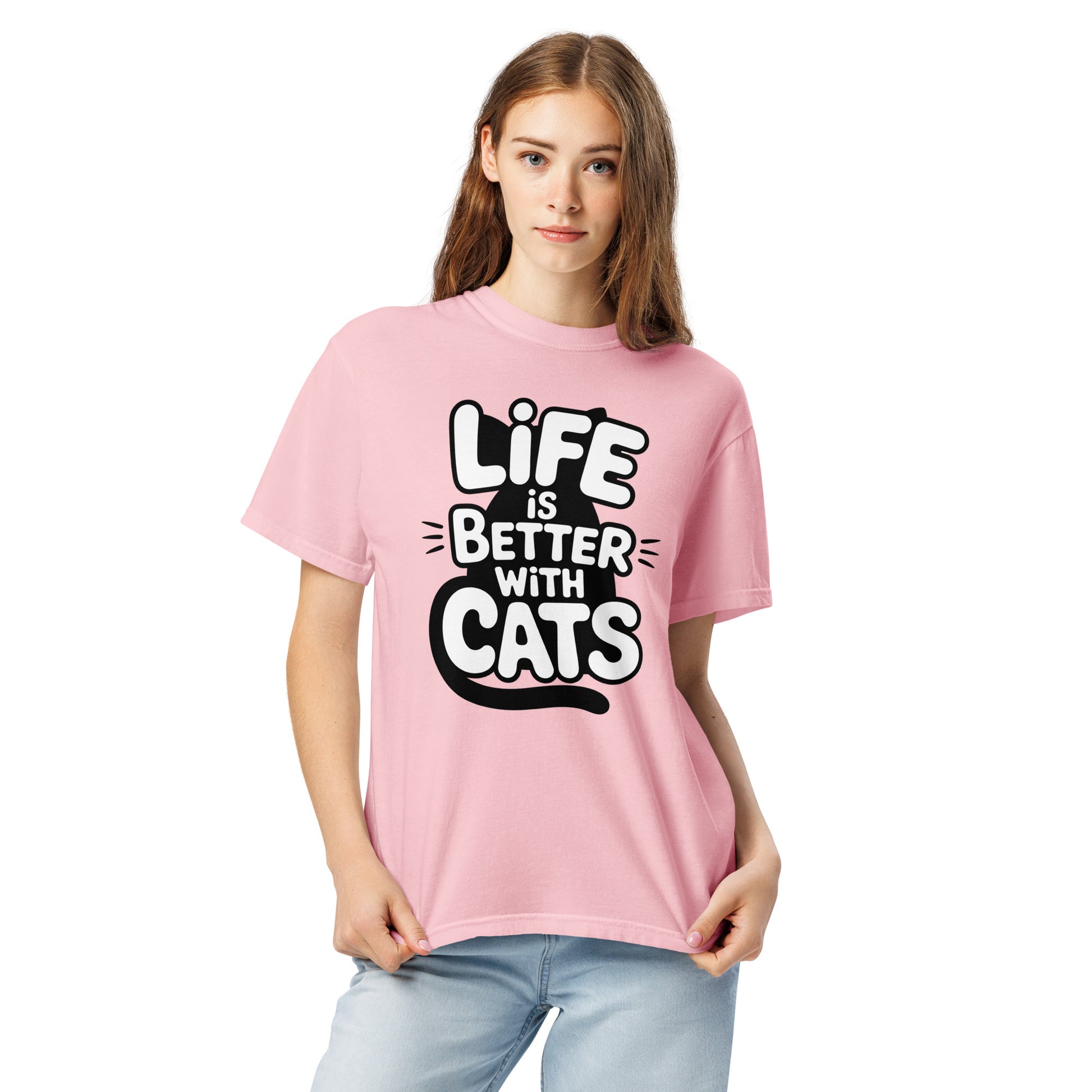 Life Is Better With Cats humor tee