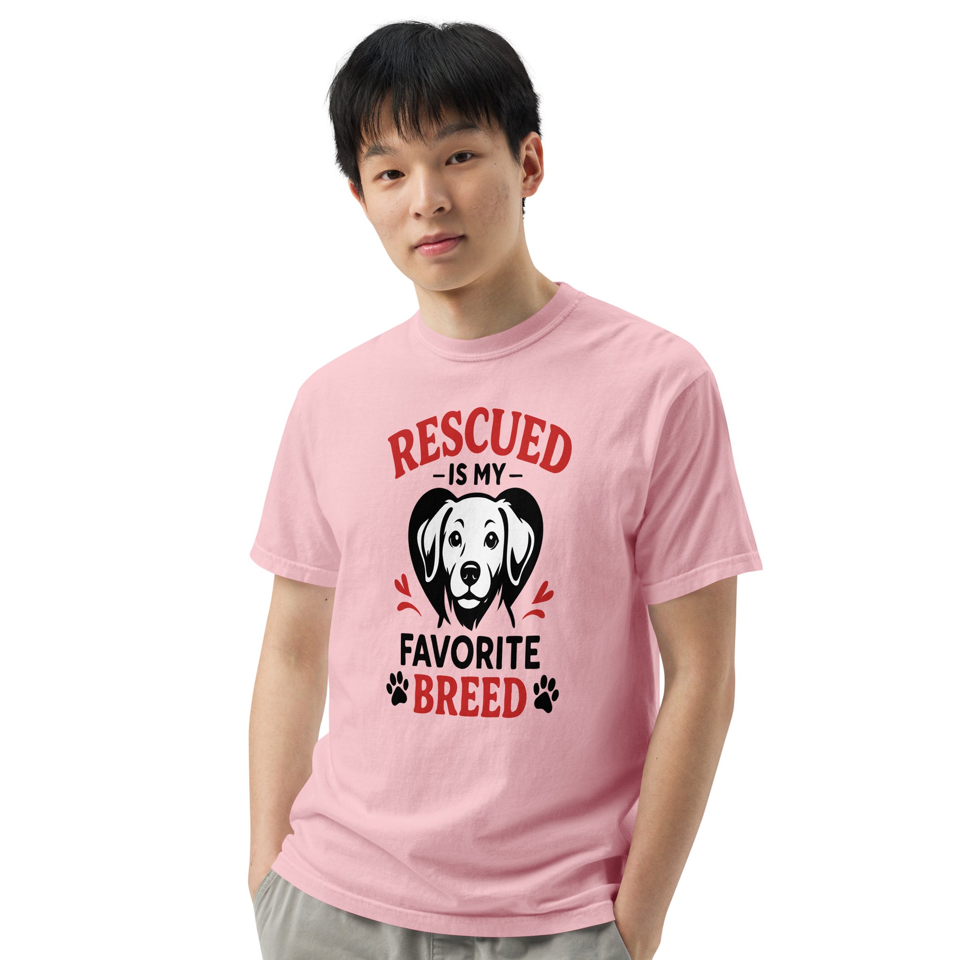 Rescue Is My Favorite Breed heavyweight garment-dyed t-shirt