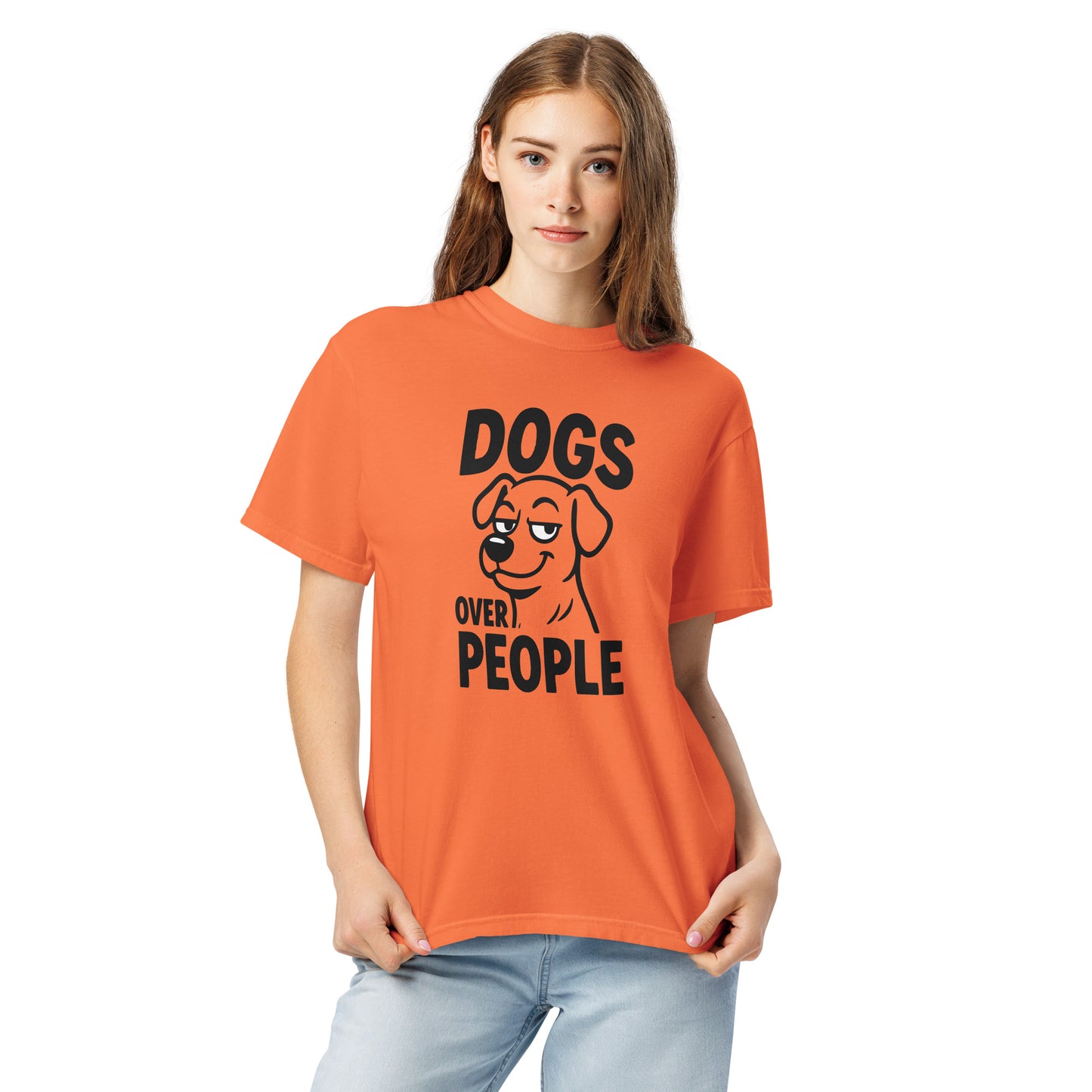Dogs Over People heavyweight garment-dyed t-shirt